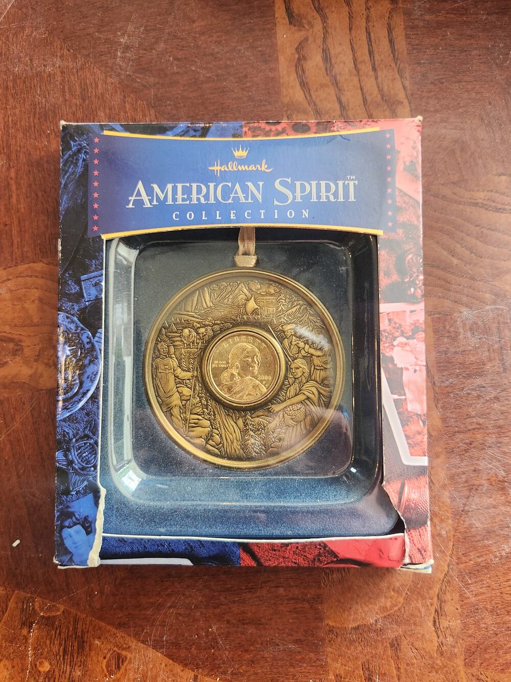 Hallmark American Spirit Sacagawea Golden Dollar Ornament 2000